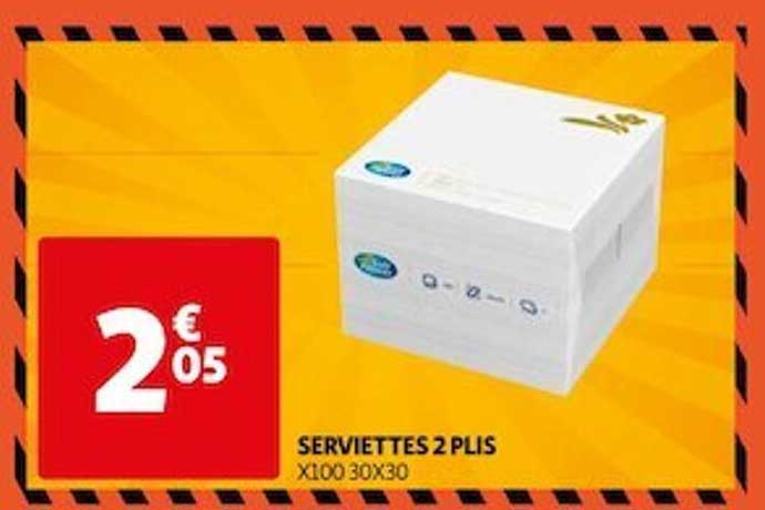 serviettes 2 plis