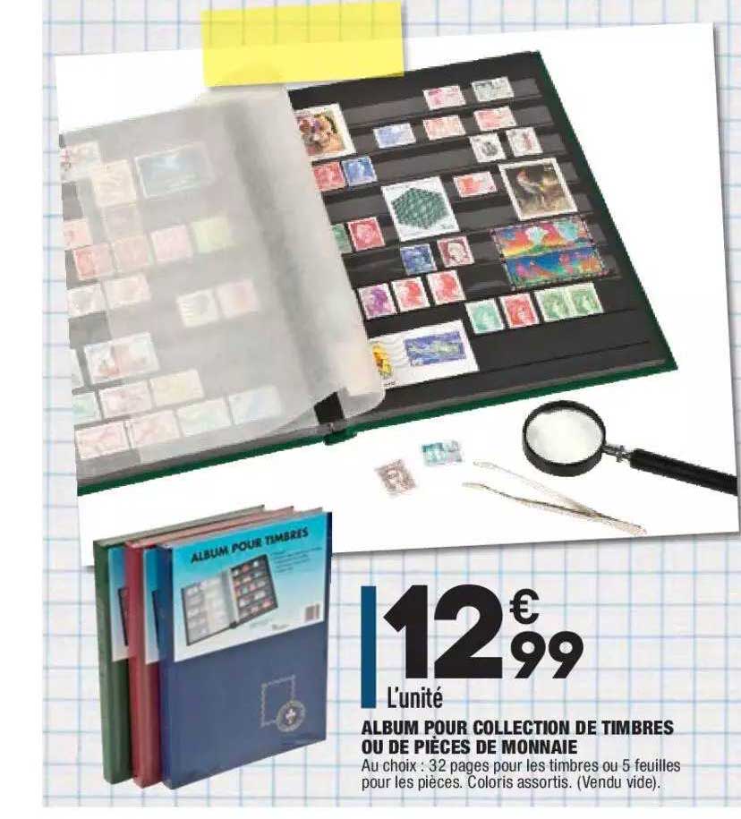 album pour collection de timbres ou de pièces de monnaie