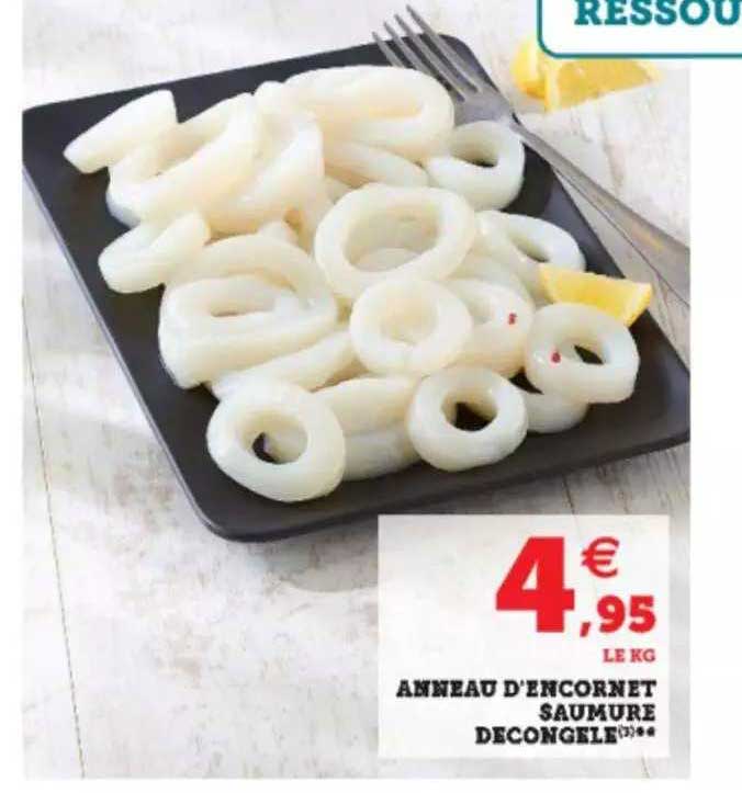 anneau d'encornet saumure décongelé
