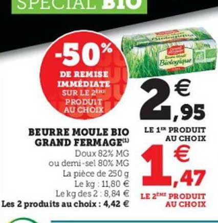 beurre moule bio grand fermage