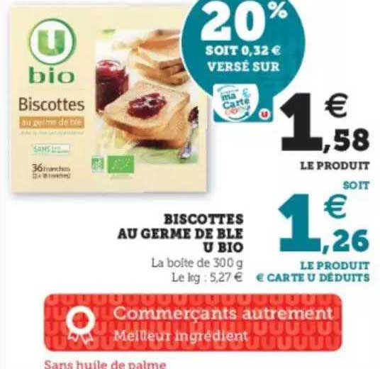 Biscottes Au Germe De Blé U Bio