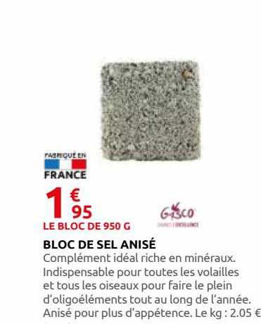 bloc de sel anisé gasco