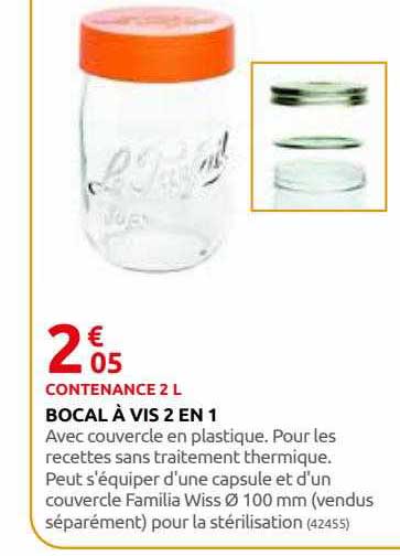 Bocal à Vis 2 En 1