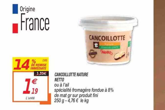 Cancoillotte Nature Netto