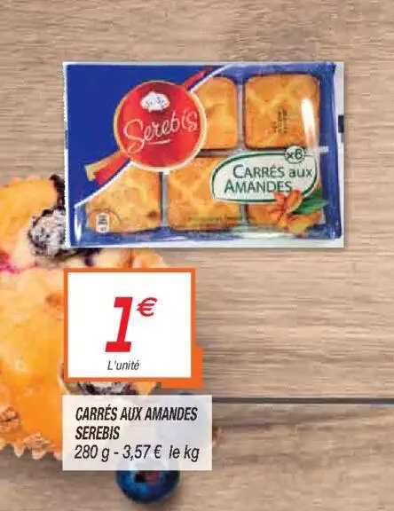 Carrés Aux Amandes Serebis