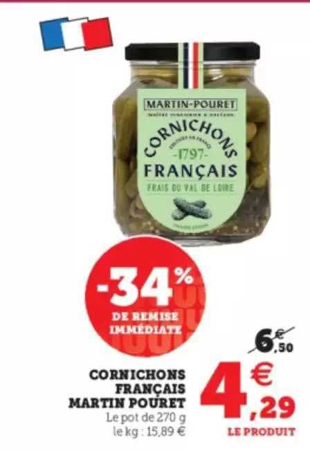 cornichons français martin pouret