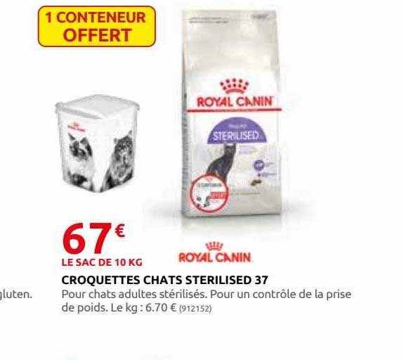 Corquettes Chats Sterilised 37 Royal Canin