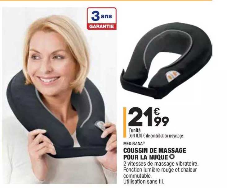 Coussin De Massage Pour La Nuque Medisana