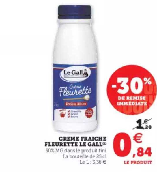 Crème Fraîche Fleurette Le Gall