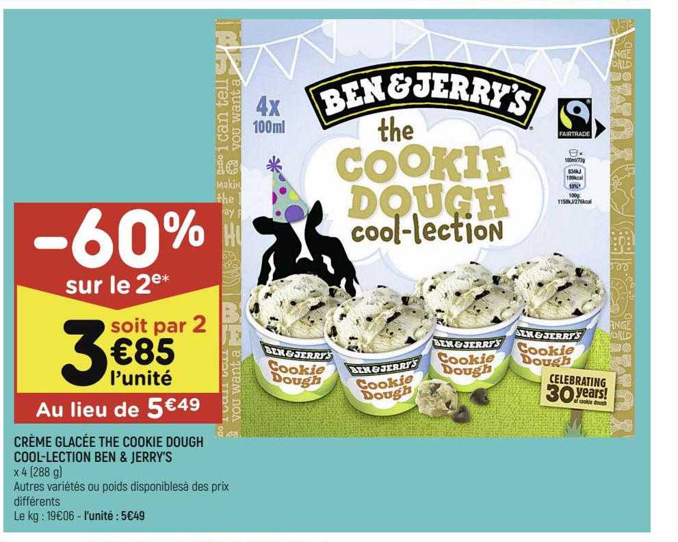 crème glacèe the cookie dough cool lection ben & jerrys