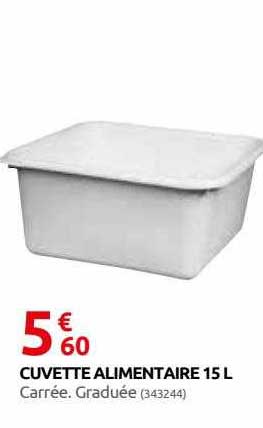 cuvette alimentaire 15 l