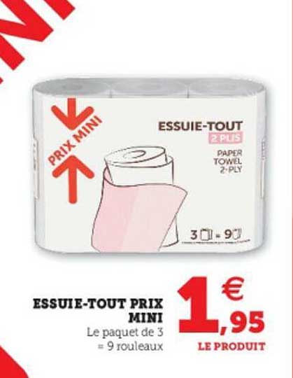essuie-tout prix mini