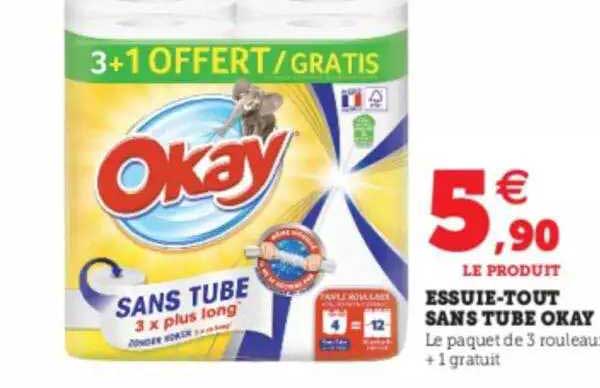 essuie-tout sans tube okay