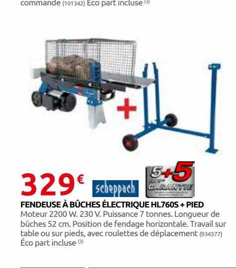 fendeuse à bûches électrique