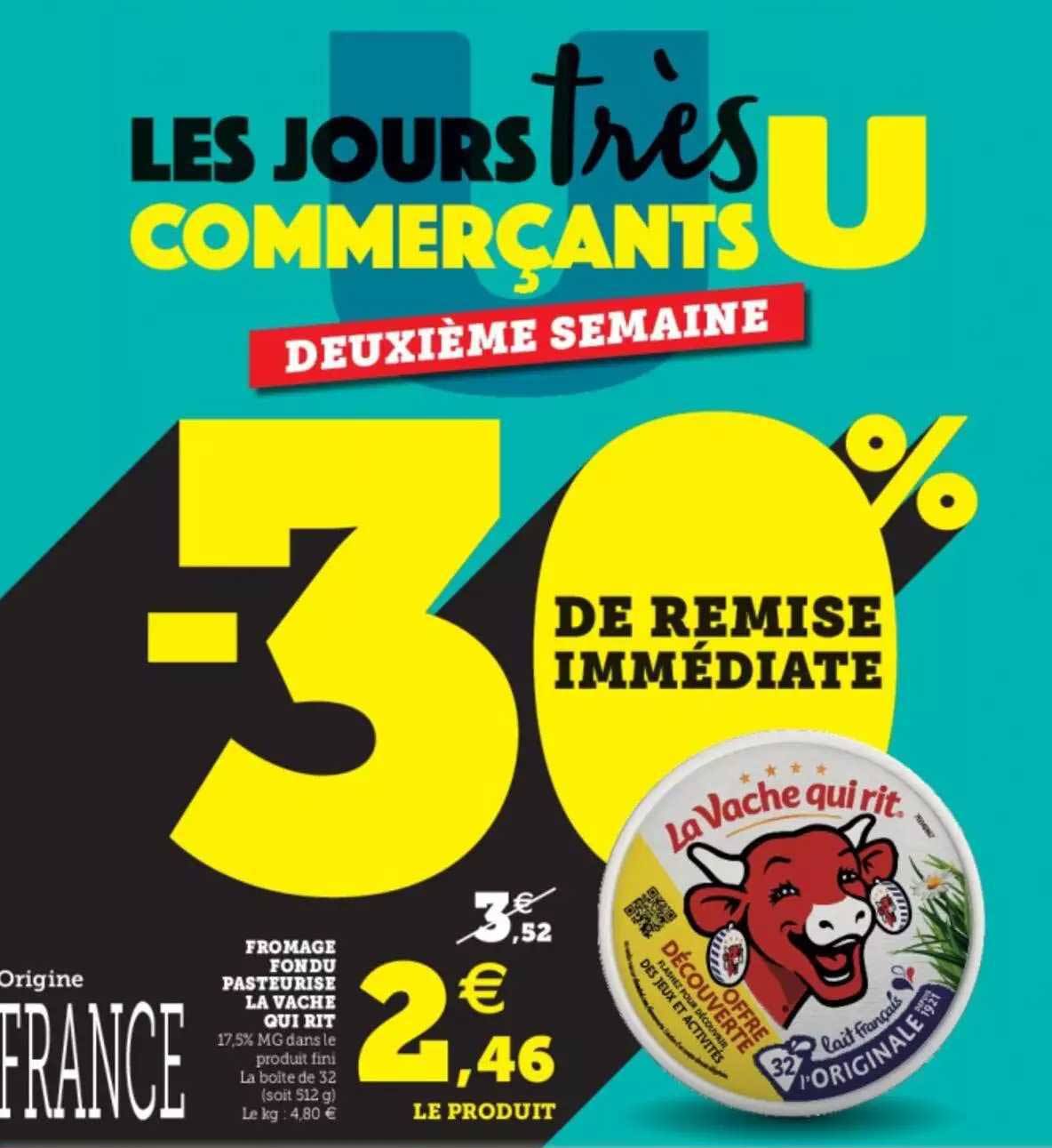 fromage fondu pasteurisé la vache qui rit