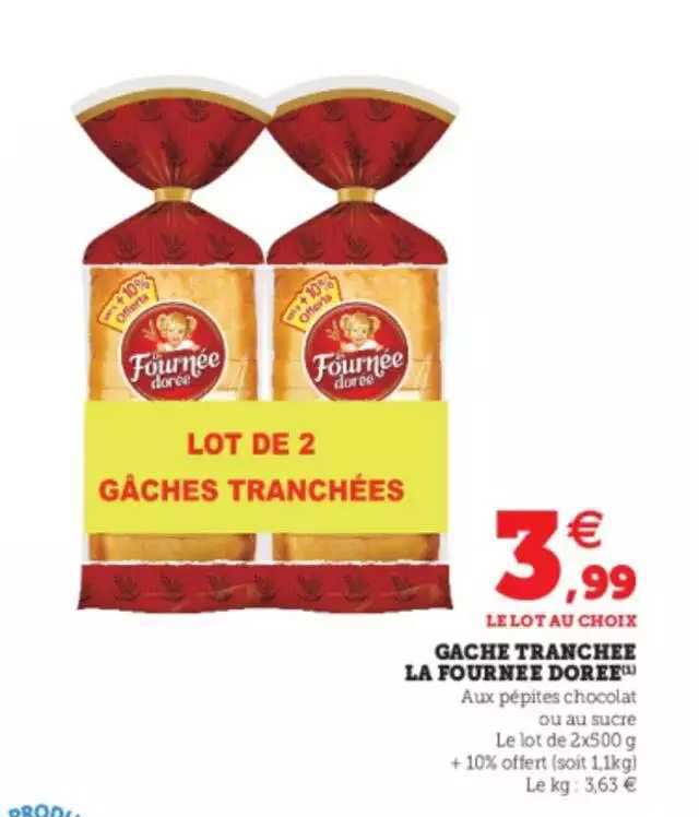 gâche tranchée la fournée dorée