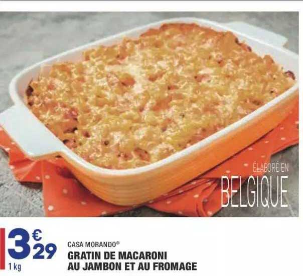 gratin de macaroni au jambon et au fromage casa morando