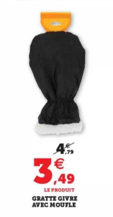 gratte givre avec moufle