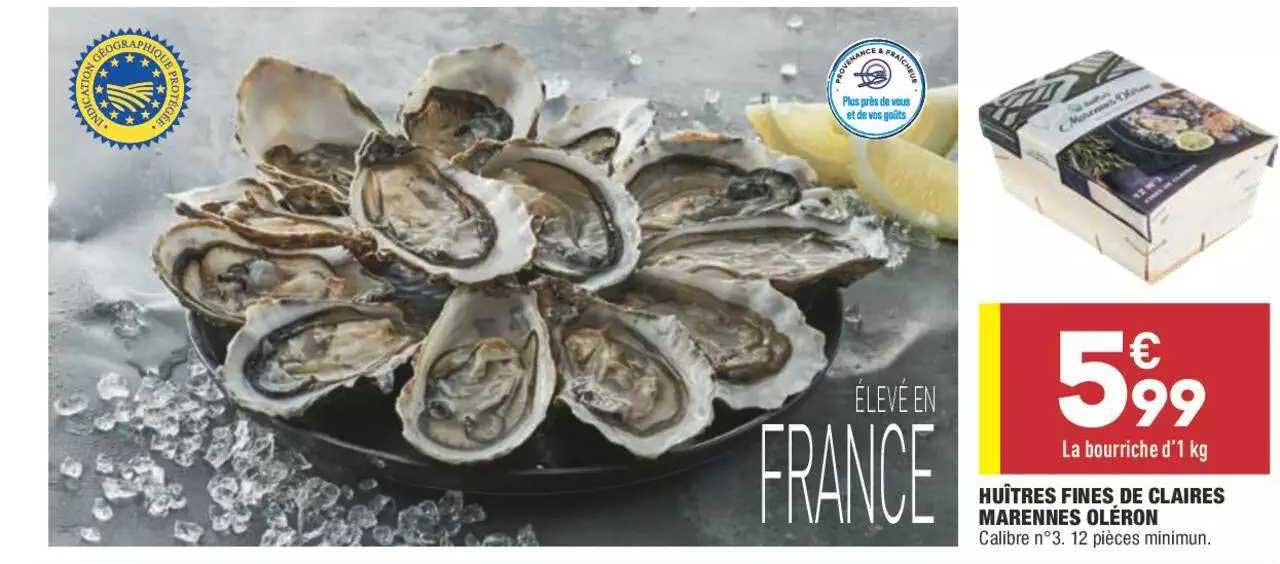 Huîtres Fines De Claires Marennes Oléron