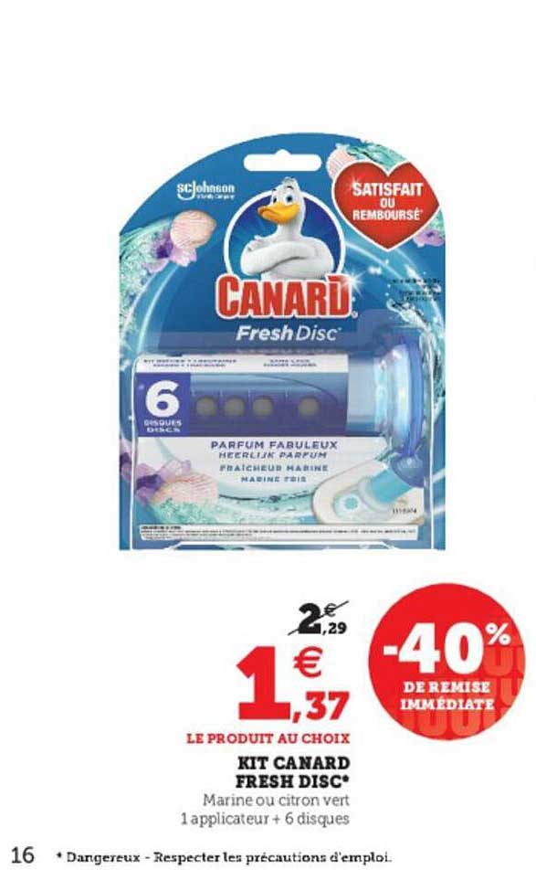 kit canard fresh disc
