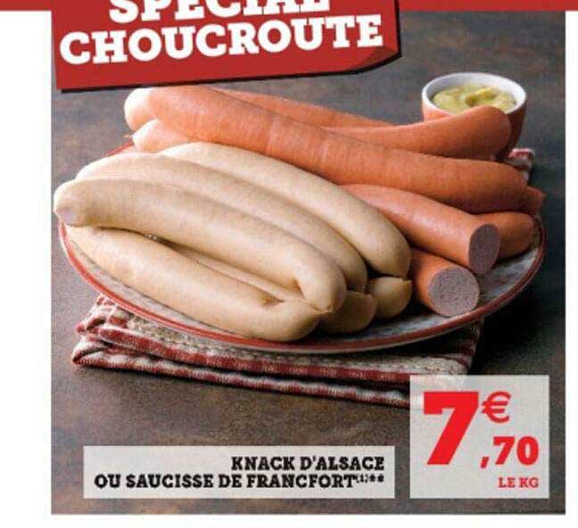 Knack D'alsace Ou Saucisse De Francfort