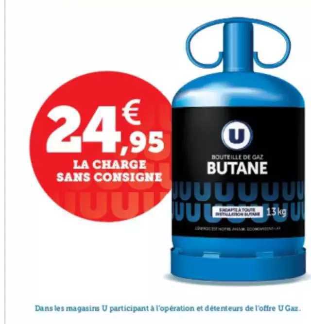la charge sans consigne u bouteille de gaz propane