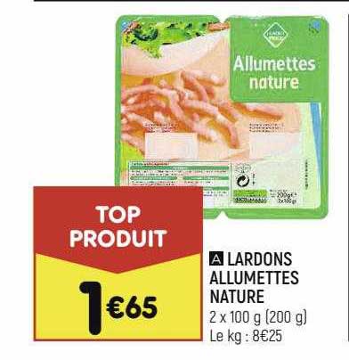 Lardons Allumettes Nature