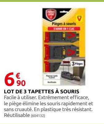 lot de 3 tapettes à souris