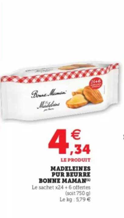 madeleines pur beurre bonne maman