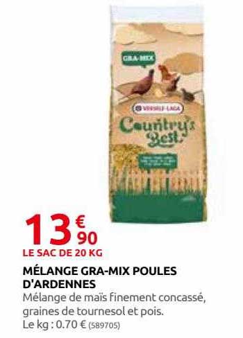mélange gra-mix poules d'ardennes