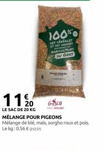 mélange pour pigeons gasco