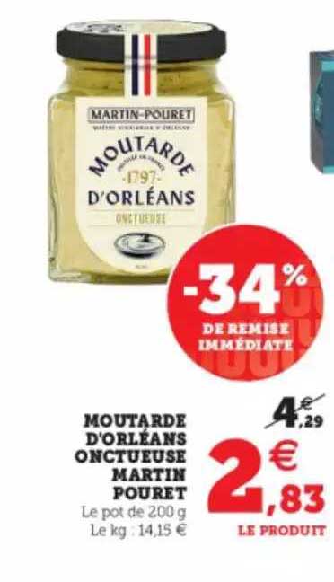 moutarde d'orléans onctueuse martin pouret
