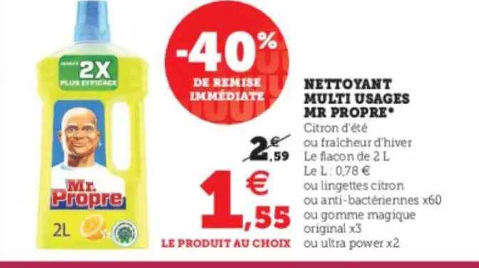 nettoyant multi usages mr propre