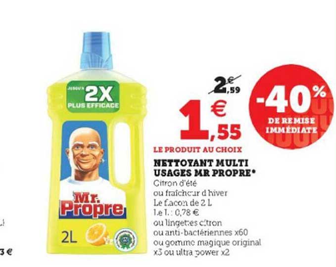 nettoyant multi usages mr propre