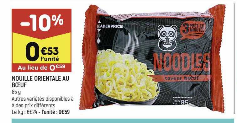 Nouille Orientale Au Boeuf