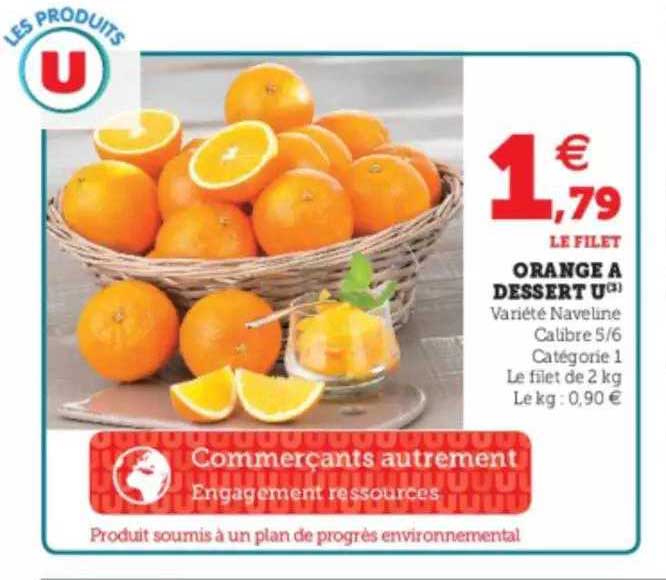 Orange à Dessert U