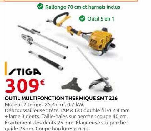 outil multifonction thermique smt 226 stiga