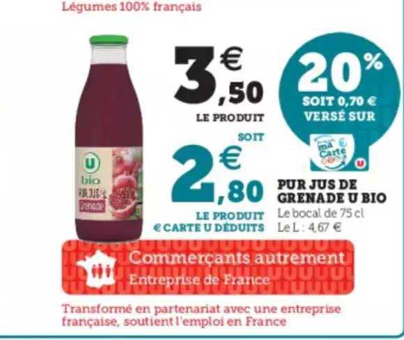Pur Jus De Grenade U Bio