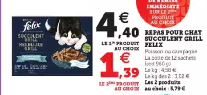 repas pour chat succulent grill felix
