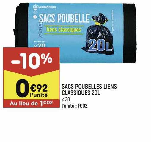 Sacs Poubelles Liens Classiques