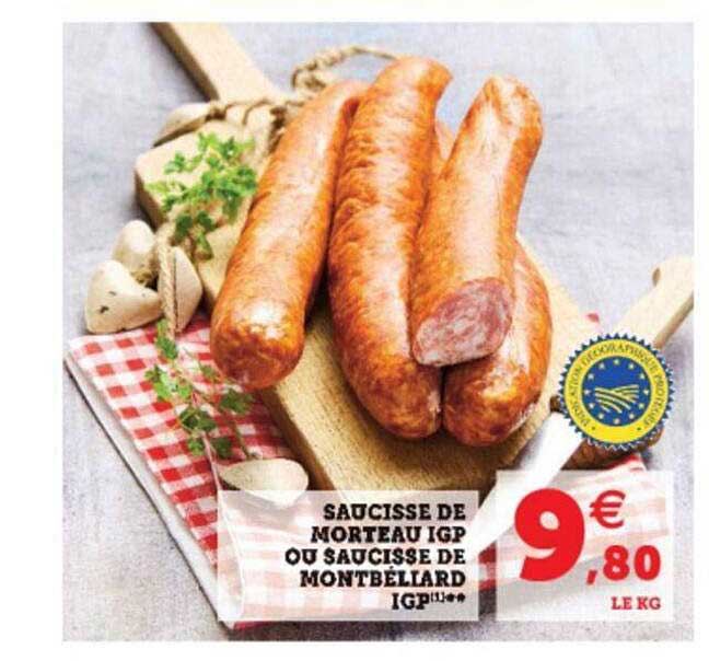 Saucisse De Morteau Igp Ou Saucisse De Montbéliard Igp