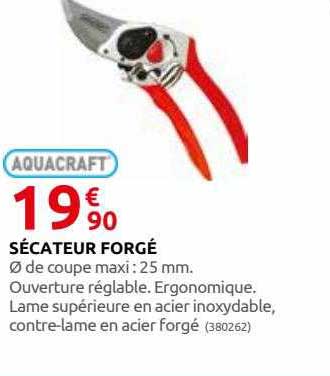 sécateur forgé aquacraft
