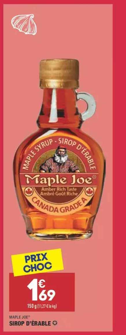sirop d'érable maple joe