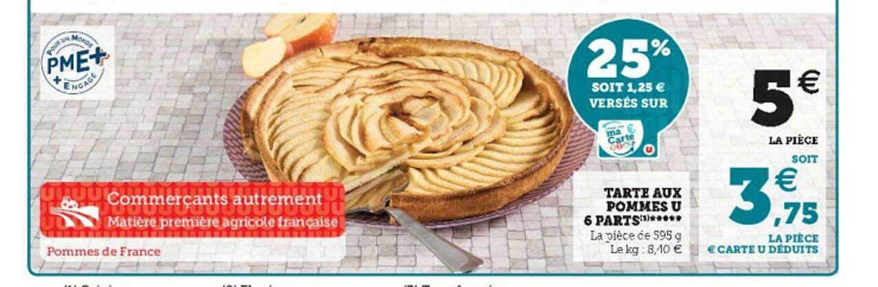 Tarte Aux Pommes U 6 Parts