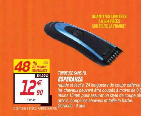 Tondeuse Sans Fil Esperanza