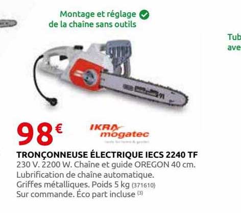 tronçonneuse électrique iecs 2240 tf ikra mogatec