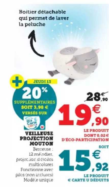 Veilleuse Projection Mouton