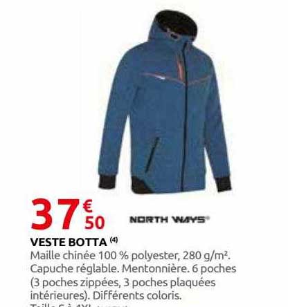 veste botta north ways