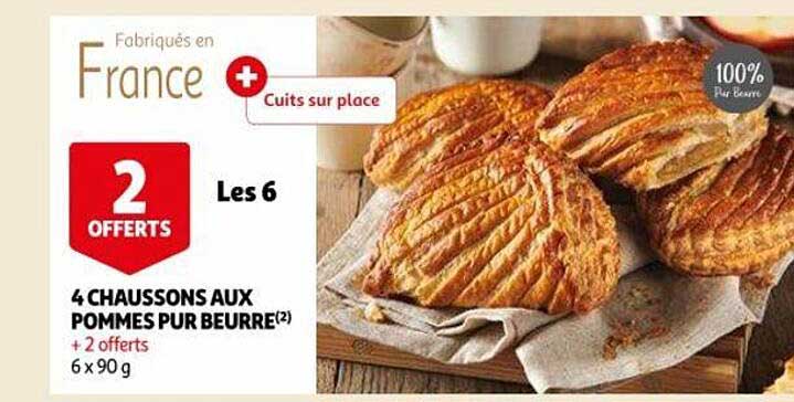 4 Chaussons Aux Pommes Pur Beurre