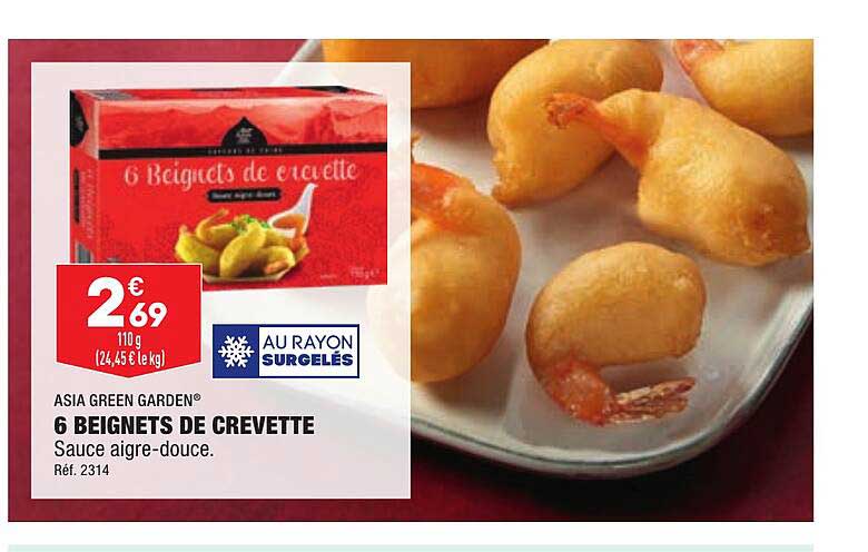 6 beignets de crevette asia green garden